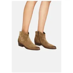 Felmini Stiefelette Leder Cowboy Stiefelette braun 37 EU