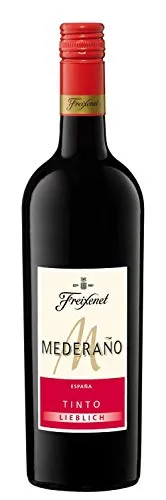 Freixenet Mederaño Tinto Lieblich (1 x 0,75 l) - Lieblicher Rotwein aus Spanien, fruchtig, vollmundig und samtig im Geschmack, ideal zu Gegrilltem oder Käse
