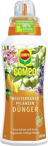 COMPO Mediterraner Pflanzendünger 500 ml – Ideal für mediterrane Pflanzen - Hochwertiger Flüssigdünger für mediterrane Pflanzen wie Hibiskus und Lavendel. Fördert Wurzelwachstum und liefert alle wichtigen Nährstoffe für ein optimales Pflanzenwachstum.