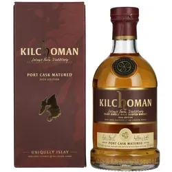 Kilchoman PORT CASK MATURED Limited Edition Single Malt Scotch Whisky 2024 - Whisky der Kilchoman Distillery, veredelt durch Portwein-Fassreifung für einzigartige Fruchtigkeit und Komplexität. Ideal für Kenner, die Islay-Rauch mit fruchtigen Aromen schätzen.