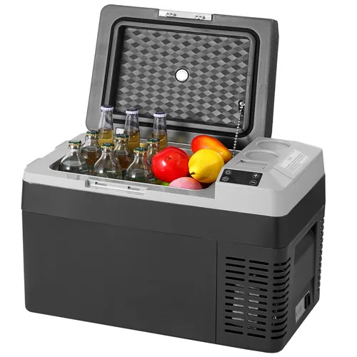VEVOR Tragbarer Autokühlschrank mit Gefrierfach 25L - Kühlbox für Auto mit 25L Kapazität, ideal für Reisen. Hält Temperaturen von -20 bis 20 ? und ist energieeffizient.