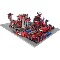 FISCHER 567769 - Lernfabrik 4.0 9 V - Baukästen für Industrie 4.0 Anwendungen, ermöglicht haptisches Lernen und digitale Nachverfolgbarkeit durch integrierte Technologien wie NFC/RFID und Cloud-Anbindung.