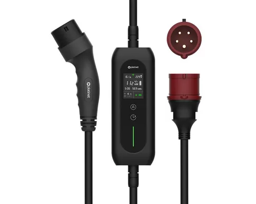 Platinet 46232 eMobility Ladekabel 5m mit LCD-Bildschirm - 5 Meter langes Ladekabel mit informativem LCD-Bildschirm zur Überwachung aller Ladeinformationen. Flexibel einstellbar und bietet umfassenden Schutz durch Überstrom-, Überspannungs- und Temperaturüberwachung.