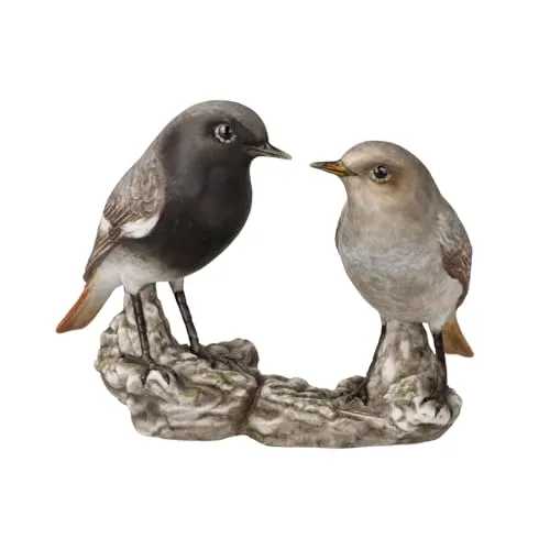 Goebel Figur Hausrotschwanz Paar 2025 - Handgefertigte Sammlerfigur des Vogel des Jahres 2025, liebevoll gestaltet und in einer eleganten Geschenkverpackung geliefert.