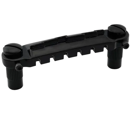 Musiclily Pro 52,5mm Wraparound Steg Bridge Intonierbar Brücke für Epiphone Les Paul Junior LP Style E-Gitarre,Schwarz