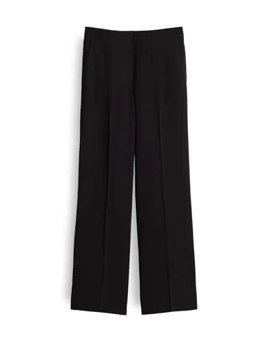 someday Damen Wide Leg Pants | Charlie Wide TECH Schlupfhose mit geradem Bein in Black, Größe 42 - Damen-Hosen mit weitem, geradem Beinverlauf und weichem Griff – ideal für Komfort und Stil im Alltag.