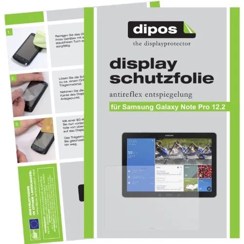 dipos I 2X Schutzfolie matt kompatibel mit Samsung Galaxy Note Pro 12.2 Folie Displayschutzfolie
