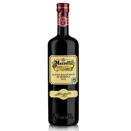 Mazzetti Aceto Balsamico dunkel di Modena 1000g - Italienischer Weinessig mit intensivem Balsamico-Geschmack, ideal für Salate und Marinaden, in praktischer 1kg Flasche.
