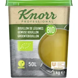 Knorr Professional Bio Gemüse Bouillon 1 kg - Kräuter & Gewürze, aus hochwertigen Bio-Rohstoffen hergestellt und vielseitig einsetzbar für gesunde und schmackhafte Gerichte.
