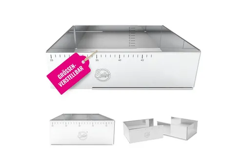 Sallys Backrahmen aus Edelstahl - Edelstahl Backrahmen in Silber, langlebig und pflegeleicht. Ideal zum Backen, kein Einfetten nötig!