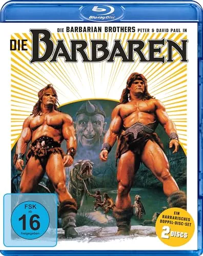 Die Barbaren (Blu-ray) (+Bonus-DVD) - Fantasy-Film mit Kultstatus, featuring die muskelbepackten Barbarenzwillingen Kutchek und Gore auf ihrer abenteuerlichen Reise zur Rettung ihres Volkes.