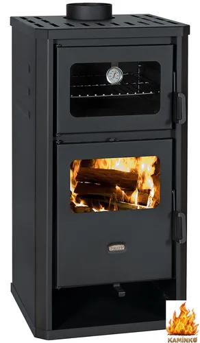 Prity FM D Kaminofen mit Backofen – 12kW - Kaminofen mit integriertem Backfach für stromfreies Kochen und Backen. Hohe Heizleistung und BIMSCHV II konform. Ideal für gemütliche Abende und kulinarische Genüsse.