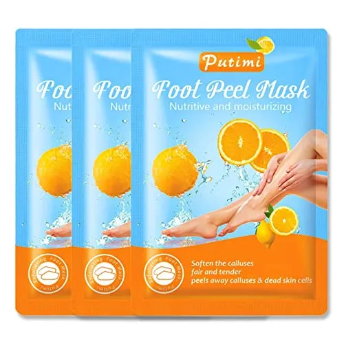 P-Beauty | Premium Fußmaske für Extremen Hornhautentfernung | Fußpflege-Lemon-Socken für Geschmeidige Baby-Füße | Intensive Feuchtigkeitspflege | Einfach Fußpeeling | Spa-Erlebnis zu Hause | 3 Paar