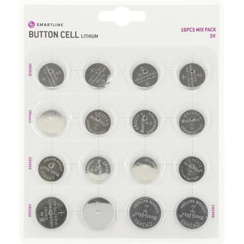 Smartline Knappceller Mix (16 Stk., CR2016, CR2025, CR2032, CR2430, CR2450) (612515)