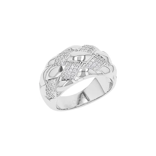 JOOP! Fingerring mit Zirkonia für Damen - Eleganter Fingerring aus hochwertigem Silber 925, verziert mit strahlenden Zirkonia-Steinen. Ideal als Geschenk oder für einen stilvollen Auftritt. Kommt in ansprechender Verpackung.