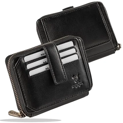 MATADOR Leder Portemonnaie Herren #Granada NEXTGEN - Elegante Herren Geldbörse aus hochwertigem Nappa-Leder mit RFID Blocker für sicheren Datenschutz. 10 Kartenfächer und praktischer Reißverschluss machen sie zur idealen Wahl für stilbewusste Männer.