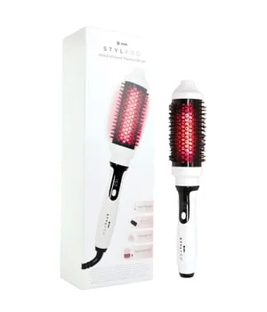 STYLPRO Red & Infrared Thermal Brush - Lichttherapiegerät für Haarstyling mit Infrarot-Technologie. Ideal für alle Haartypen, bietet müheloses Styling und 30-Minuten-Timer für Sicherheit.