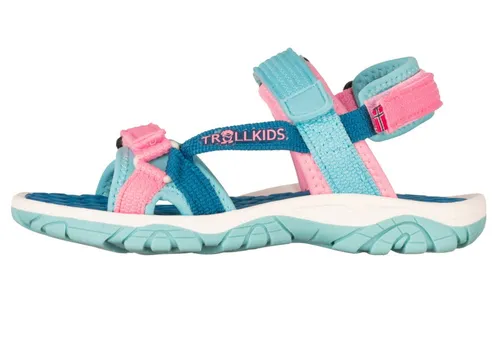 Trollkids Kids Oslofjord Sandal harbour blue/aqua haze/peony rose - Größe 37 Kinder