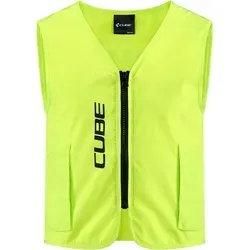 Cube Safety Rookie Cmpt Weste Gelb XL - Helle Sicherheitsweste in Neongelb für optimale Sichtbarkeit im Straßenverkehr. Aus 100% Polyester, mit Reißverschluss und praktischen Seitentaschen. Ideal für sicheres Arbeiten und Unterwegssein.
