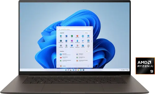 ASUS Zenbook S 16 UM5606WA-RK192W Notebook - Laptops – Leistungsstark mit 24 GB RAM und 1 TB SSD, ideal für Office-Anwendungen und Multitasking mit dem AMD Ryzen AI 9 365 Prozessor.