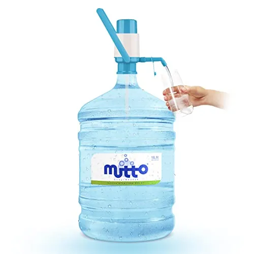 Mutto Wassergallone 19 inkl. manueller Wasserpumpe - Getränkespender aus Deutschland, ideal für Partys und Events mit einfacher Handhabung und umweltfreundlicher Nutzung.