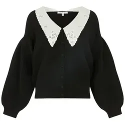 Lily and Lionel Strickjacke Suzzanna Embroidered Collar Cardigan Damen schwarz 42