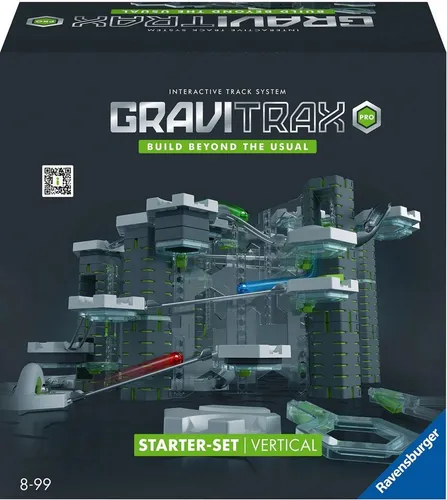Ravensburger GraviTrax PRO Starter-Set Vertical 22426 - Interaktive Kugelbahn mit über 150 Teilen und Magnetic Cannon für kreative Bauprojekte ab 8 Jahren