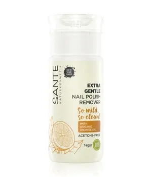 SANTE Nagellack-Entferner mit Bio-Orangenöl, 100ml – Acetonfrei & Vegan - Effektive und schonende Nagellackentfernung ohne Austrocknen der Nägel. Mit 100% natürlichen Inhaltsstoffen für gepflegte, genährte Nägel und einen erfrischenden Orangenduft.