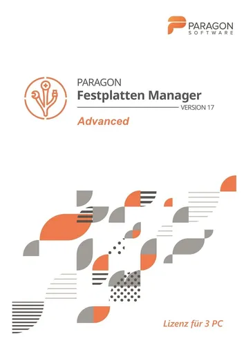 Paragon Festplatten Manager 17 Advanced - 3-PC Dauerlizenz (ESD) - Hilfsprogramme - Leistungsstarker Festplattenmanager für Windows 11, ideal für die Verwaltung und Sicherung von Daten auf bis zu 3 PCs.