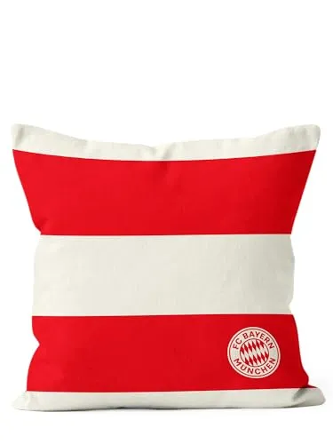 FC Bayern München I Kissen I Sofakissen I Zierkissen I Rot/Weiß I 40x40 cm