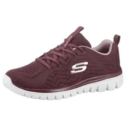 SKECHERS Graceful - Get Connected Damen Sneaker, rot (bordeaux), Gr. 36 - Sneaker aus Textil mit innovativem Skechers Memory Foam für optimalen Komfort. Ideal für sportliche Freizeitaktivitäten und lässige Looks.