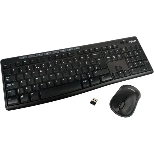 LOGITECH MK270 Wireless Combo Set – Maus und Tastatur - Praktisches Wireless-Set mit englischem QWERTY-Layout, ideal für komfortables Arbeiten. Die kompakte Bauweise und geräuscharme Tasten sorgen für eine angenehme Nutzung.