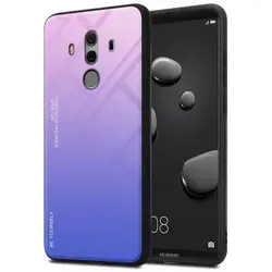 Cadorabo Hülle für Huawei MATE 10 PRO Schutz Hülle in Schwarz Handyhülle TPU Etui Cover Case Tempered Glas