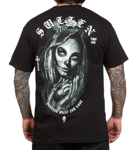 Sullen Clothing T-Shirt Eternal Heart Art Collective Tattoo Herz Heilige Protect, Größe:L