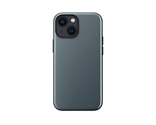 Nomad Smartphone-Hülle Sport Case Blue MagSafe für iPhone 13 Mini - Smartphone-Hülle, stilvolles und kratzfestes Design aus Polycarbonat, integriert eine digitale NFC-Visitenkarte für einfachen Kontakt-Austausch.