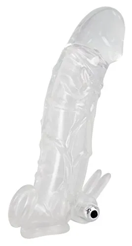 Crystal Skin Penishülle mit Vibro-Ei – Transparente Penis Sleeve - Dehnbarer Penis Sleeve mit integriertem Vibro-Ei für intensivere Erlebnisse. Ideal für aufregende Stunden im Schlafzimmer. Kategorie: Sexspielzeug > Penismanschetten.