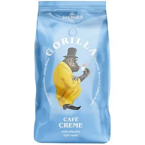 GORILLA Café Creme Kaffeebohnen 1,0 kg - Mild und Aromatisch - Kaffee mit feinen Arabicabohnen, ideal für Vollautomaten. Genießen Sie ein harmonisches, vollmundiges Aroma und eine cremige Crema bei jeder Tasse.