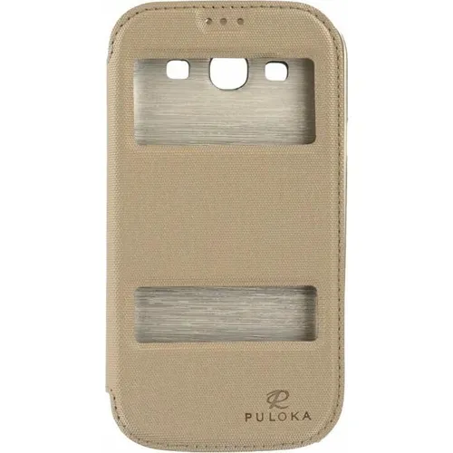 Puloka Flip Case für Samsung Galaxy S3 gold (Samsung Galaxy S III I9300, Samsung Galaxy S3 Neo) (32733220)
