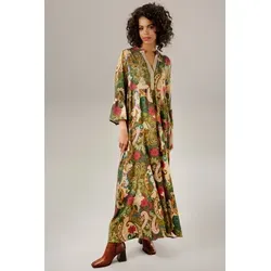 Aniston CASUAL Maxikleid mit Blumen- und Paisley-Druck - Modisches Maxikleid in Größe 42 mit farbenfrohem Blumen- und Paisley-Druck, ideal für besondere Anlässe oder den Alltag.