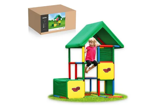 Quadro Universal Baukasten – Modularer Kletterbaukasten für Kinder - Bauspielzeug & Konstruktionsspielzeug, fördert Kreativität und Motorik mit 22 Modellen für drinnen und draußen, TÜV-zertifiziert und nachhaltig produziert.