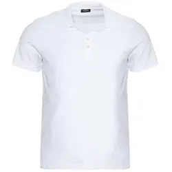 Diesel Herren Poloshirt T-HEAL-JRS in Weiß (S) - Klassisches Poloshirt aus 100% Baumwolle, ideal für den lässigen Freizeitlook. Mit Polokragen und Knopfleiste bietet es eine bequeme Passform und zeitlosen Stil.