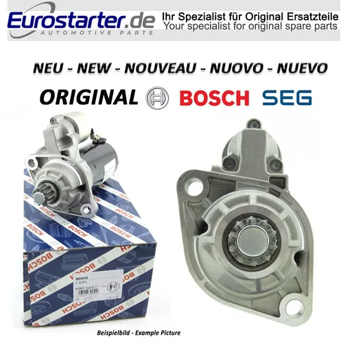 Bosch Anlasser SEG Neu Original 0001330008 für Scania R500 R560 R580 R620 T500 - Anlasser für schwere Scania Lkw, 24V, 6kW Leistung, ideal für zuverlässigen Start bei schweren Bedingungen.