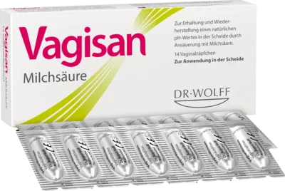 Vagisan Milchsäure Vaginalzäpfchen 14 St - Für ein gesundes Scheidenmilieu - Intimpflege: Fördert das Wachstum nützlicher Milchsäurebakterien und hilft bei der Vorbeugung von Scheideninfektionen, auch während der Schwangerschaft anwendbar.