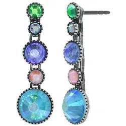 KONPLOTT Paar Ohrstecker Konplott Ohrstecker Water Cascade Glam Multi antik Silber