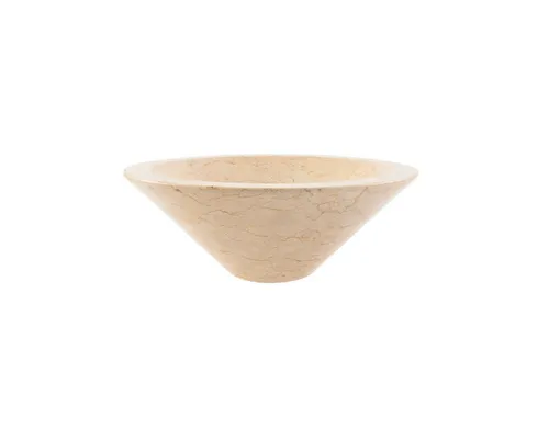 wohnfreuden Aufsatzwaschbecken Marmor Caping 40 cm creme - Elegantes Aufsatzwaschbecken aus hochwertigem Marmor, 40 cm in creme. Verleiht Ihrem Badezimmer einen modernen Look und ist ideal für stilvolle Wohnräume.