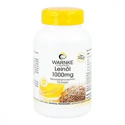 Leinöl 1000 mg - Hochwertige Omega-3 Quelle - Nahrungsergänzungsmittel mit reichhaltigem Omega-3-Fett, unterstützt die Herzgesundheit und fördert das allgemeine Wohlbefinden.