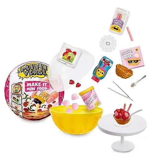 MGA's Miniverse - Mini-Lebensmittel-Snacks, Serie 2B - Entdecke die MGA Miniverse Mini-Lebensmittel-Snacks: Zubereiten, Aushärten und Ausstellen in einem! Die Überraschungsboxen garantieren Spaß und Kreativität für Kinder ab 8 Jahren.