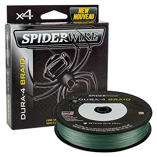 Spiderwire Filo da Pesca Dura 4 Green 0.30mm 150m Trecciato PE Dyneema Ideale per Tutte le Tecniche di Pesca Resistente al Nodo Ottimo Carico di Rottura