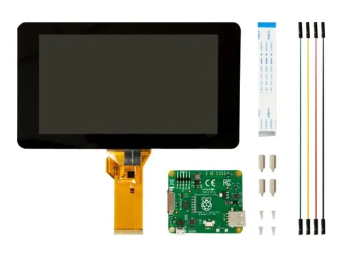 Raspberry Pi 7" Display für b+ und Pi 2 - Barebones: Hochauflösendes 7" Touch-Display für Raspberry Pi, ideal für DIY-Projekte und interaktive Anwendungen.