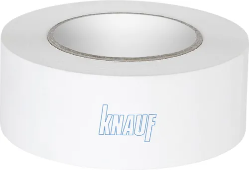Knauf Fugen-Deckstreifen Kurt, reißfester Bewehrungs-Streifen - Hochfester Faserstreifen für die Fugen-Verspachtelung von Gipsplatten, 25 m lang. Ideal für professionelle und private Anwendungen im Trockenbau.